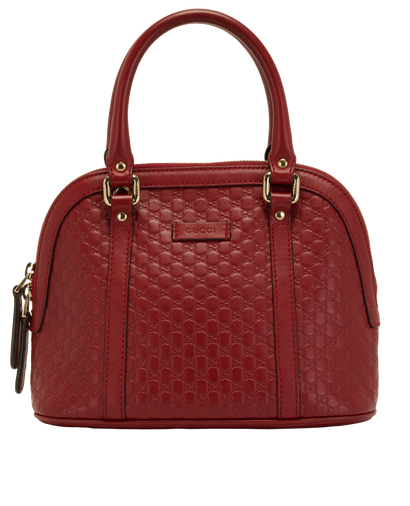 Microguccissima Dome Bag, &pound;550, Handbags, Red, Leather, Front view